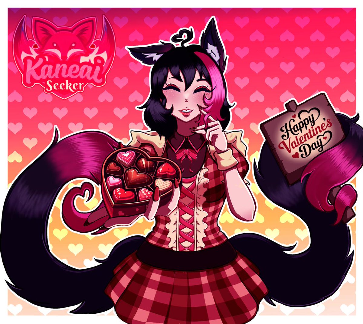 Kaneaiseeker's tweet photo. Feliz San Valentín amiguitos💕 

Pásenla bonito con sus amigos o amantes✨ https://t.co/Irpj25XaFE