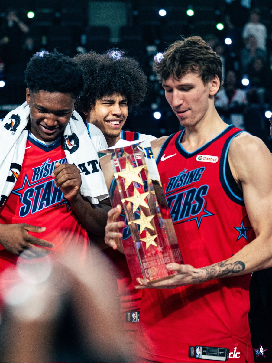 WashWizards's tweet image. Kyshawn George our Rising Stars champ 👏

#ForTheDistrict | @NBAAllStar