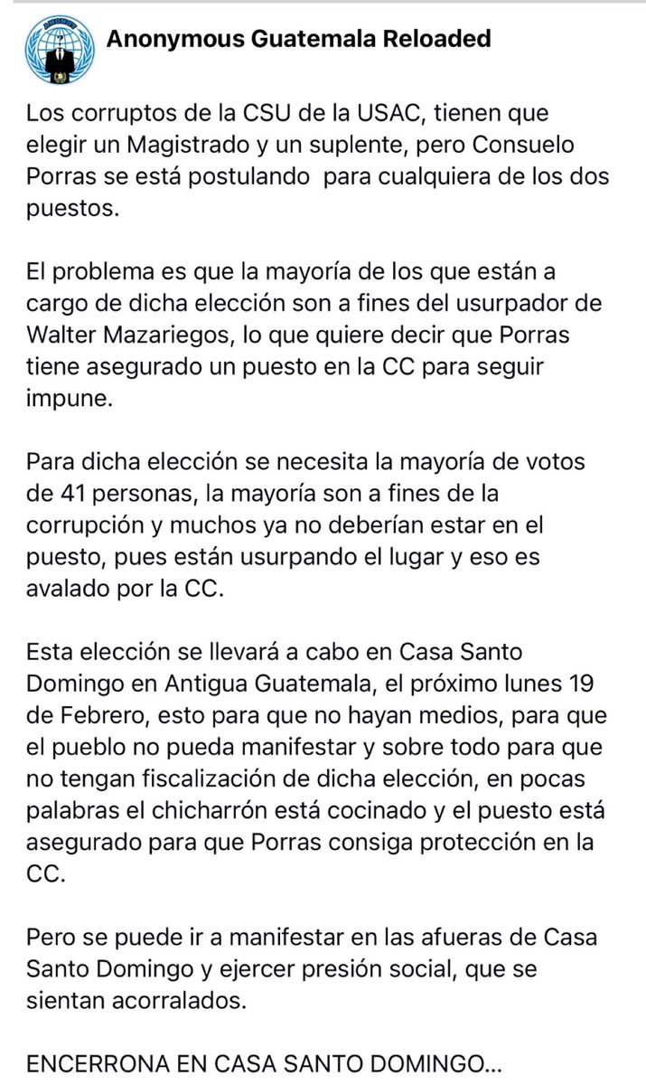 Anonymous Guatemala tweet media