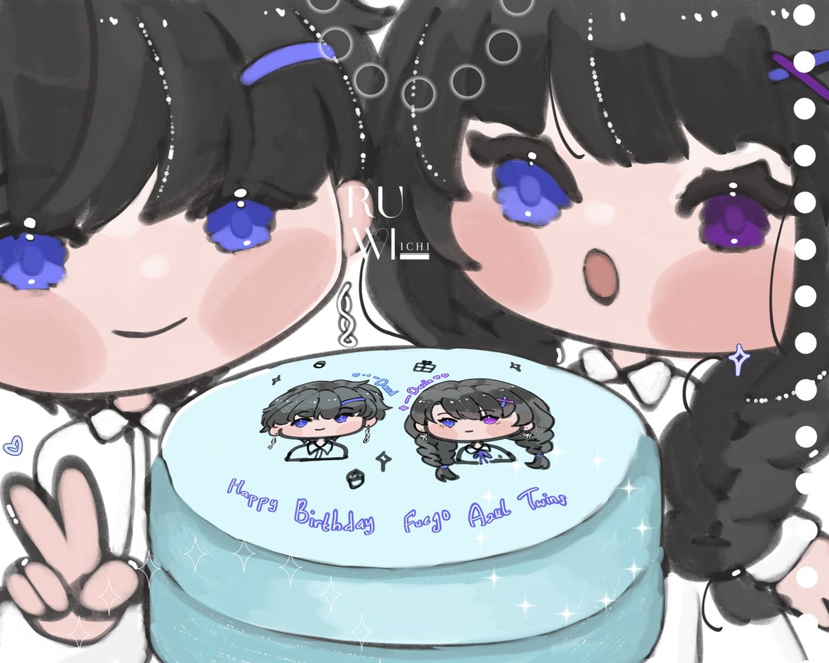 Valentine dengan ultah my anak.

Hbd David dan Davia 💜💙