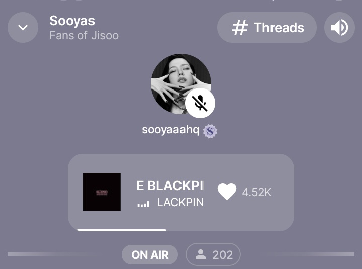 ForeverKimJisoo's tweet image. 200 listeners!! 

Join us on @STATIONHEAD celebrating 1 year of AMORTAGE by JISOO! 

stationhead.com/sooyaaahq