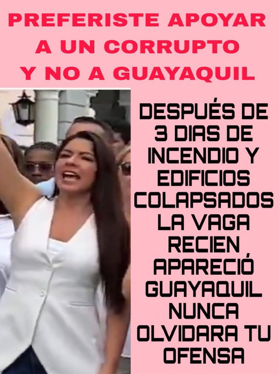 Jamás olvidemos que <a href="/taticoronelf/">TatianaCoronel</a> prefirió poner una tarima en media calle que obstaculiza la ayuda para honorar a un delincuente.