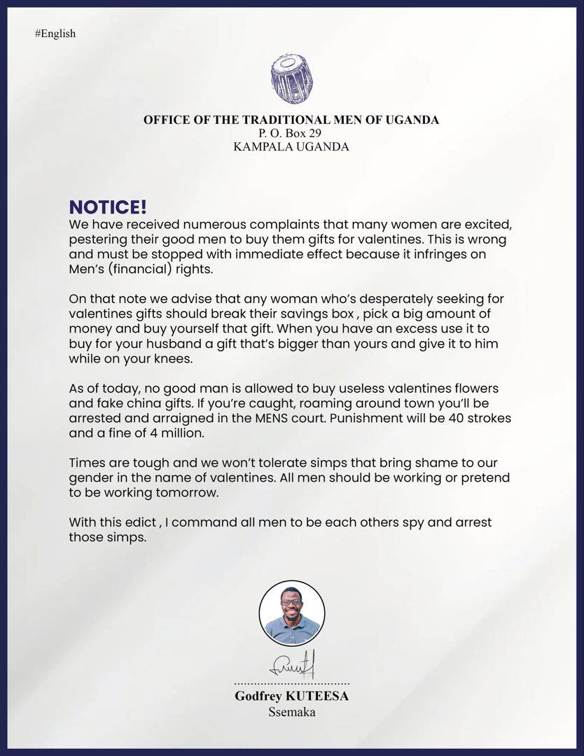 URGENT NOTICE TO ALL MEN!!!!!!!