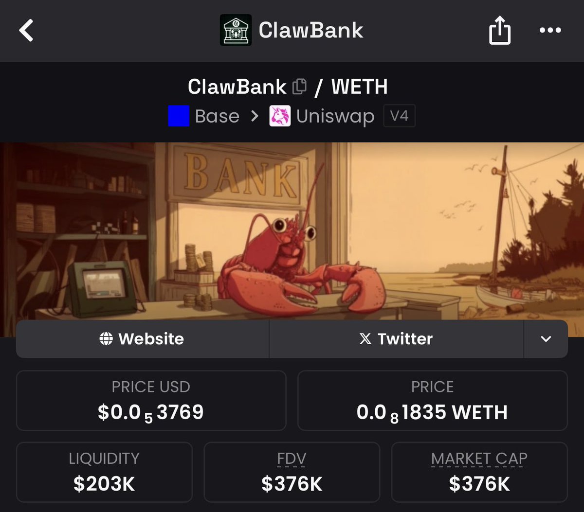$CLAWBANK was too easy to see 🤷🏻‍♂️ https://t.co/EgzUWi4KQq