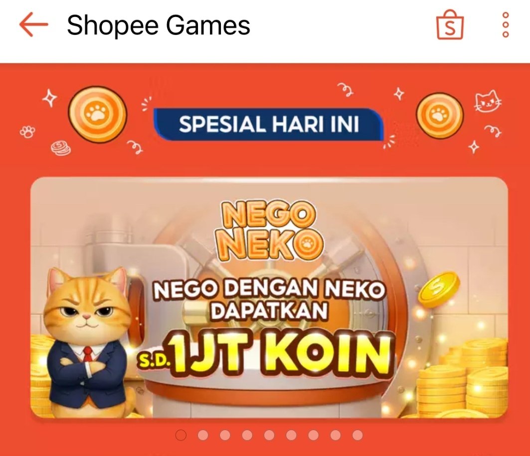 lovewjun's tweet photo. seruu nihh shopee makasih ya udh buat game baru ini, gue jd bisa curhat + dapet koin😭 #ShopeeNegoNeko https://t.co/J0zwPWjTya
