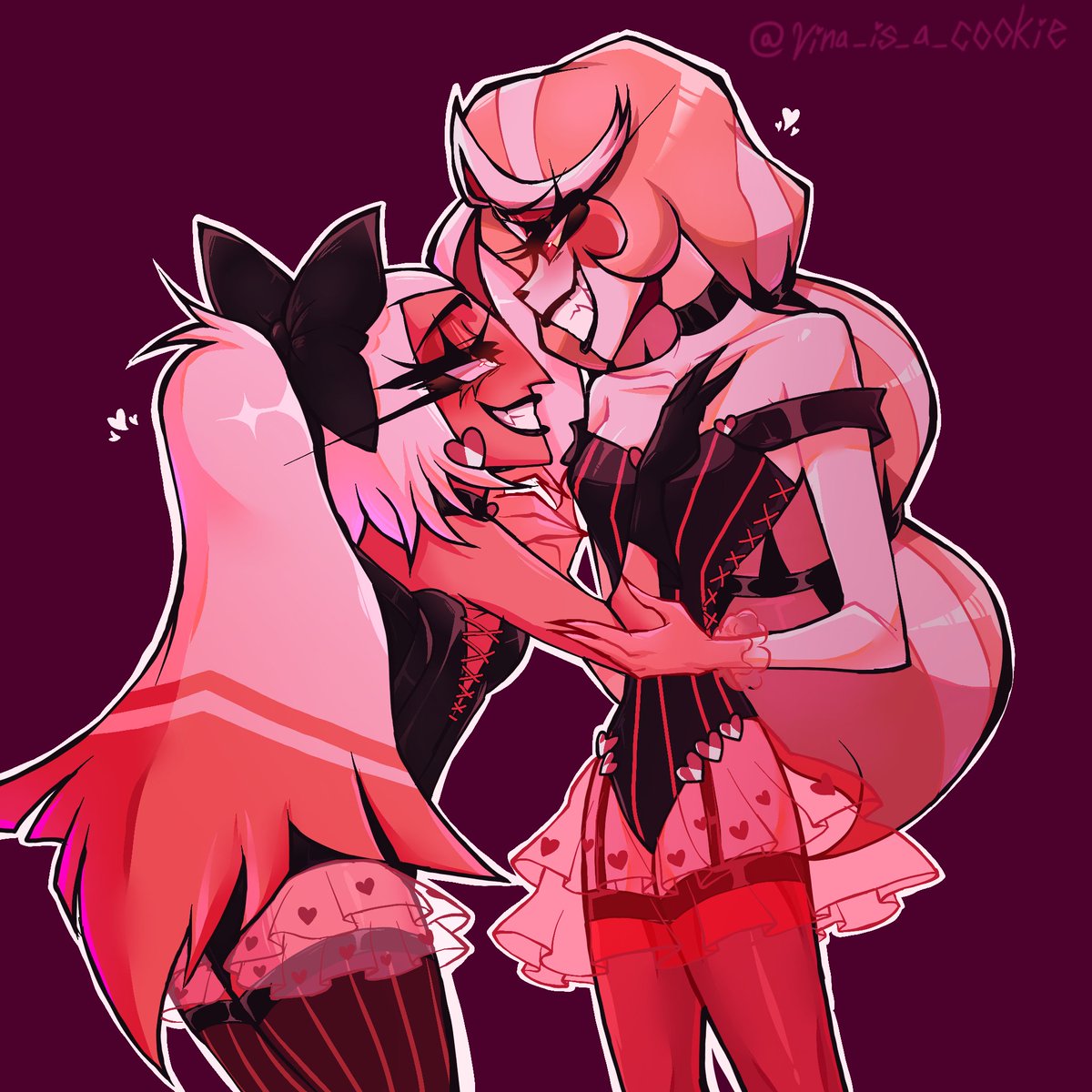 Happy valentines day, chaggi nation 🫡🫡🎀🌈 #chaggi #chaggie #HazbinHotel #CharlieMorningstar
