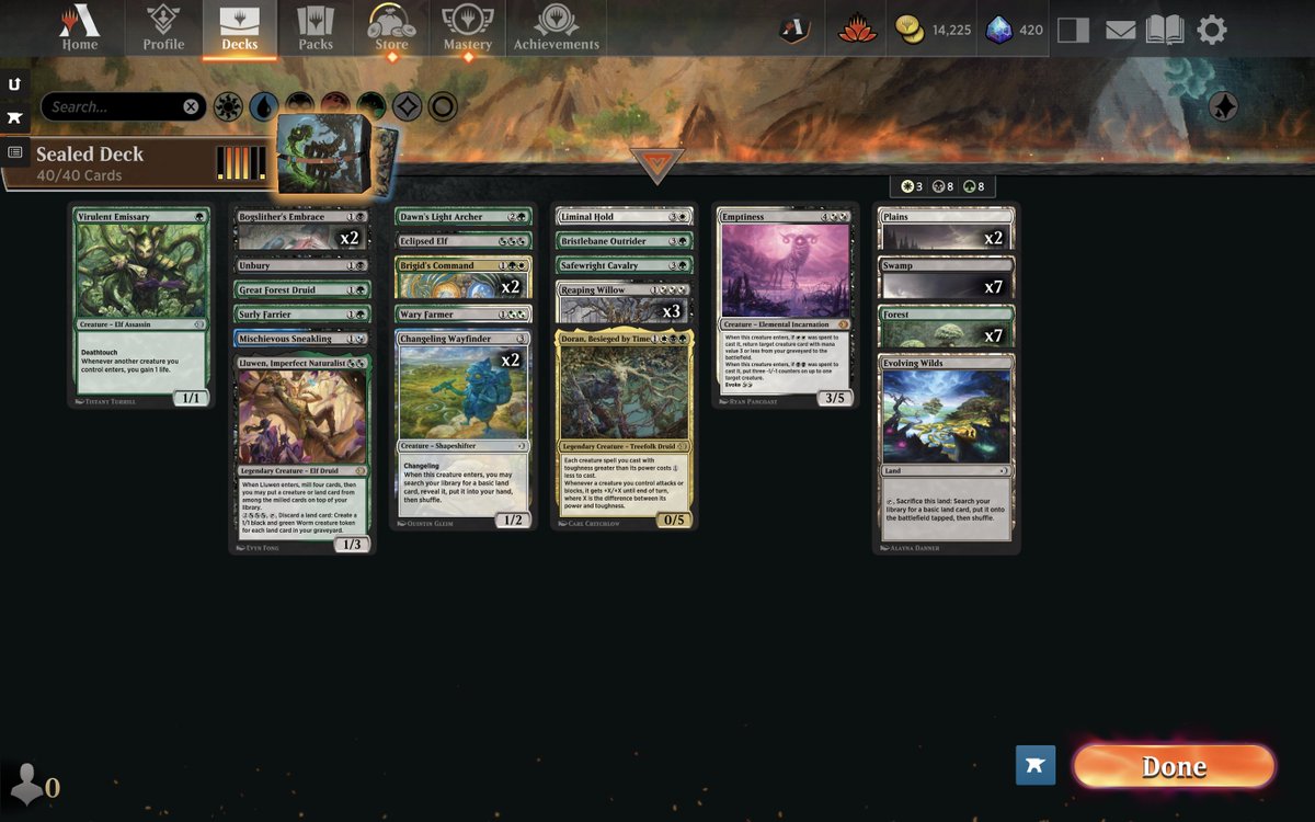 TradingPoster's tweet photo. Back to back 7-1s on my first two attempts with insane Abzan pools. This deck was a blast to play https://t.co/Vo0M4m6ToY