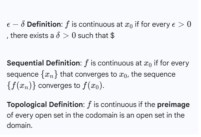 lianda_edu's tweet photo. @alz_zyd_ Originally, continuity was intuitively defined as drawing a line without lifting the pen from the paper—a form of 'geometric intuition' shared even by the likes of Euler and Ampère.  Now，there are three alien language definitions https://t.co/jkxKWnxtdM
