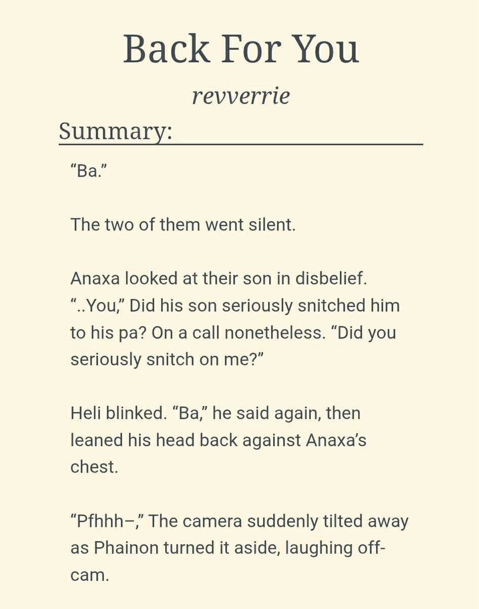 #phainaxa in Modern AU

[ Back For You ] ☀️🌿

Pilot Phainon × Professor Anaxa  

Happy Valentines!! 💚💚
archiveofourown.org/works/79427441