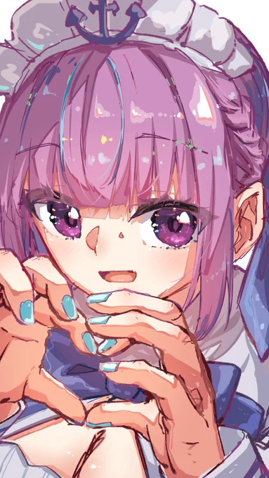 #私はこういう絵を描いています 距離近めです(縦長につきタップ推奨)