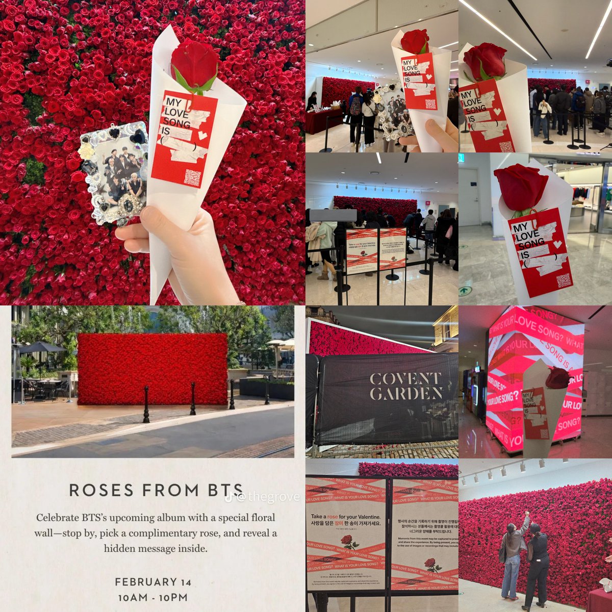 Bangtan7_Stream's tweet image. “ROSES FROM #BTS” with a QR code leading to #BTS page #whatisyourlovesong, spotted across US, UK and SK on #ValentinesDay!  

This is TRULY GENIUS idea of promotion and the way it's attracting more and more locals is AMAZING!!! 😭🩷🩷