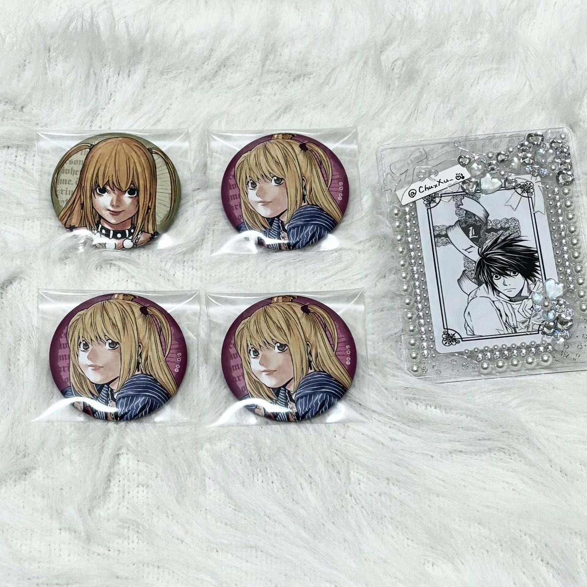 ♡ DEATHNOTE デスノート マット缶バッジ 缶バッジ メタル缶バッジ