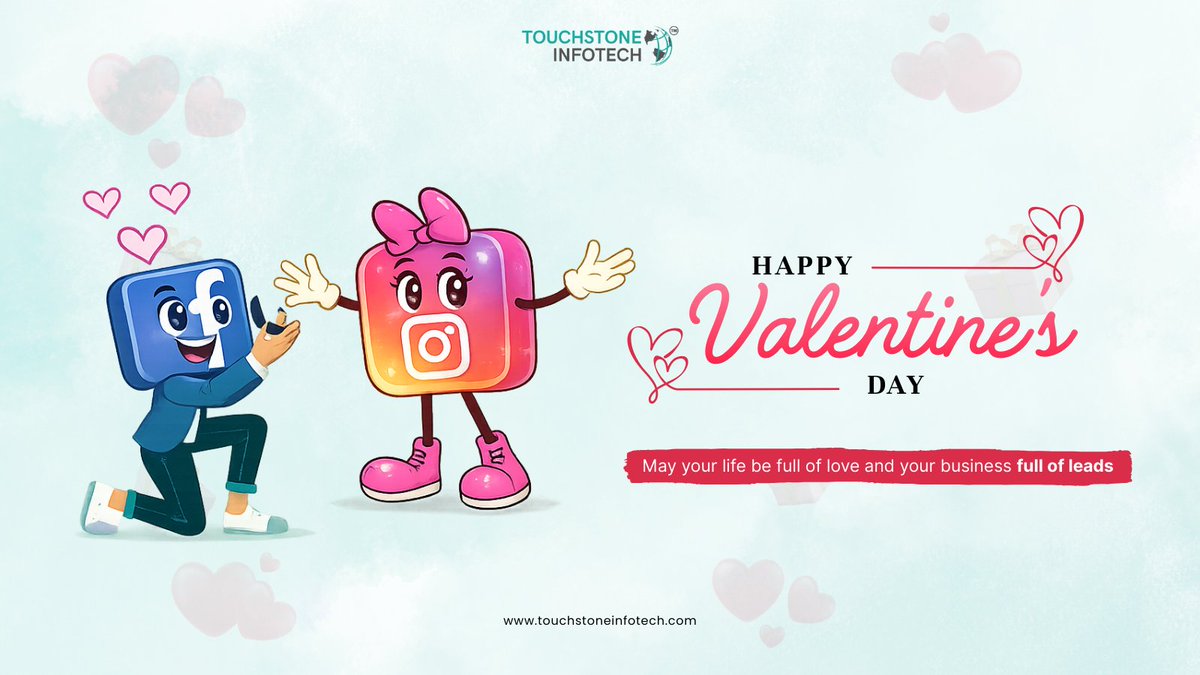 touchstonellp's tweet photo. Happy Valentine’s Day ❤️
May your life be full of love, and your business be full of quality leads, growth, and success 💼📈

Wishing you a day of happiness, positivity, and strong connections! ✨

#HappyValentinesDay #ValentinesDay2026 #BusinessGrowth #MoreLeads #LoveAndSuccess #EntrepreneurLife #DigitalGrowth #TouchstoneInfotech 💖