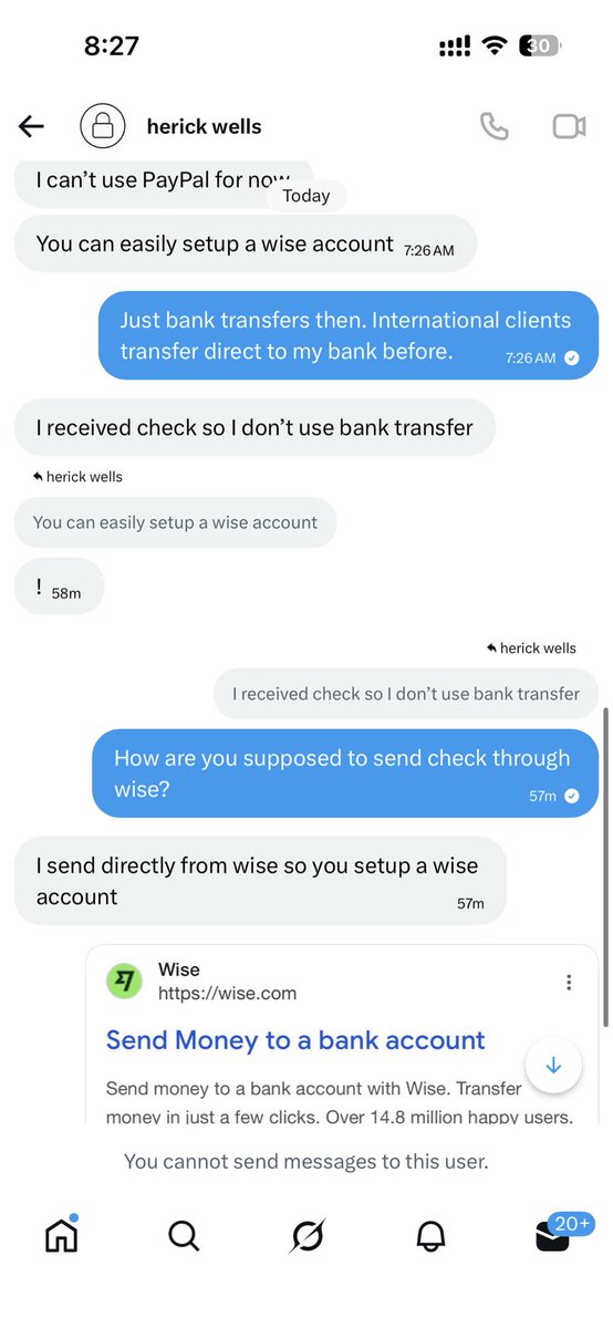 COMMSBYKALII's tweet photo. PSA: Be careful with inquiries. Googling about payment methods before agreeing to signing up to anything can keep you away from stress.

I know it’s a scam, just curious what online payment method they’ll be using this time 😌 https://t.co/cK0BXYuzjz