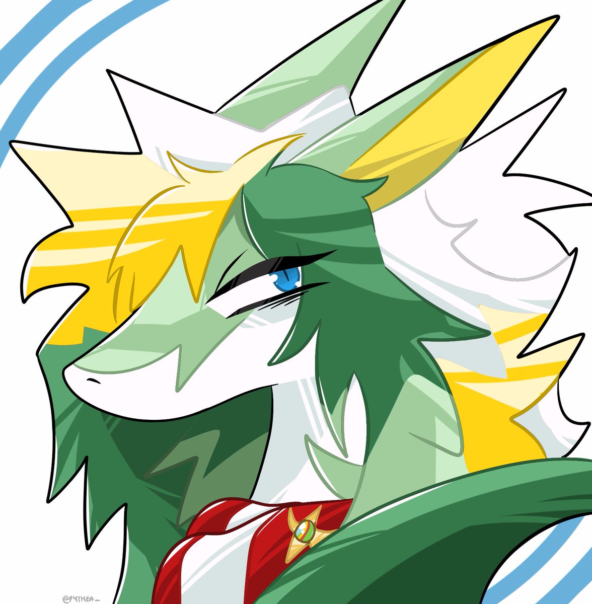 Pythea_'s tweet image. Serperior design commission for @TechnoNeo50 ! Thank you so much again &amp;lt;3

#serperior #pokemon #pokesona