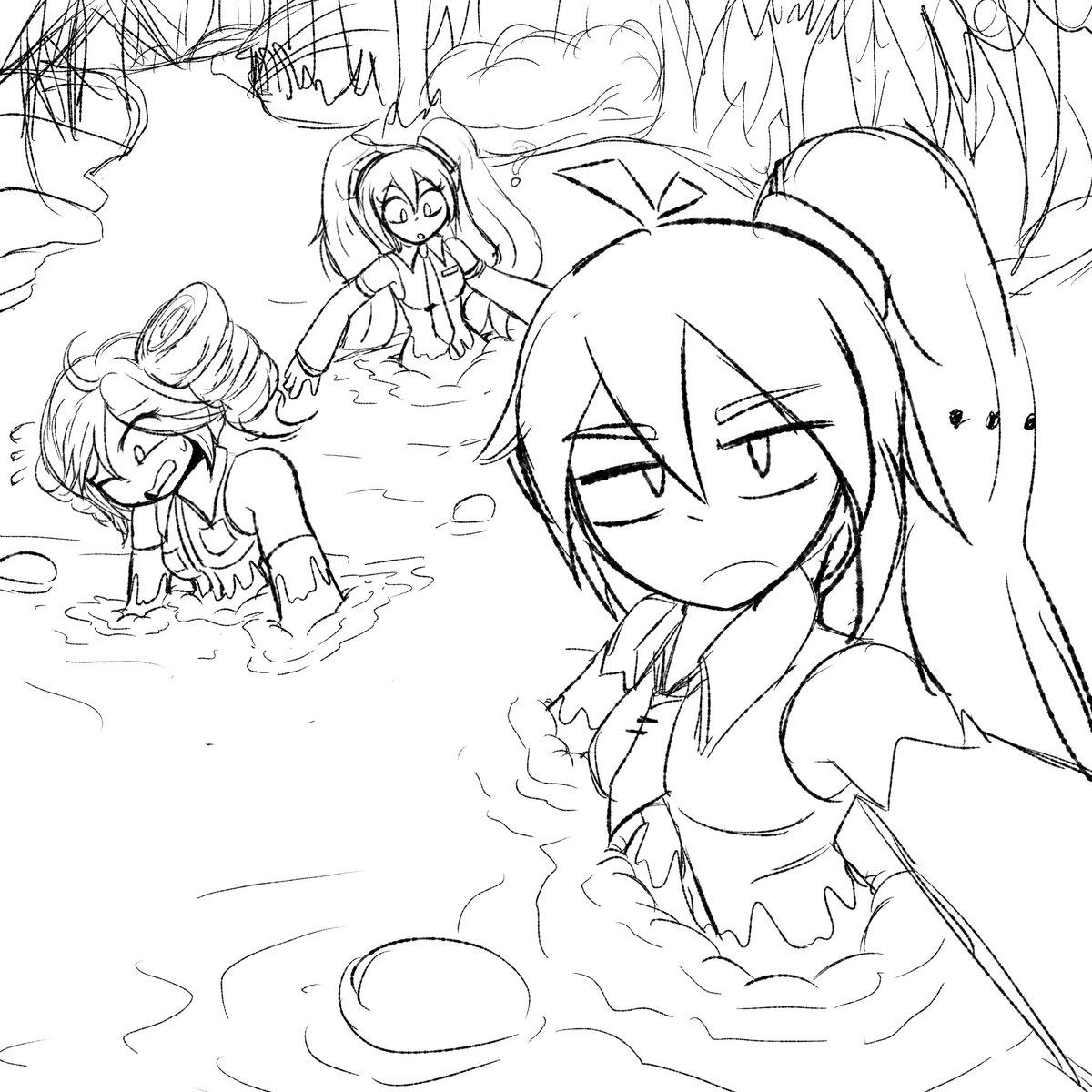 Triple sinkers sketch