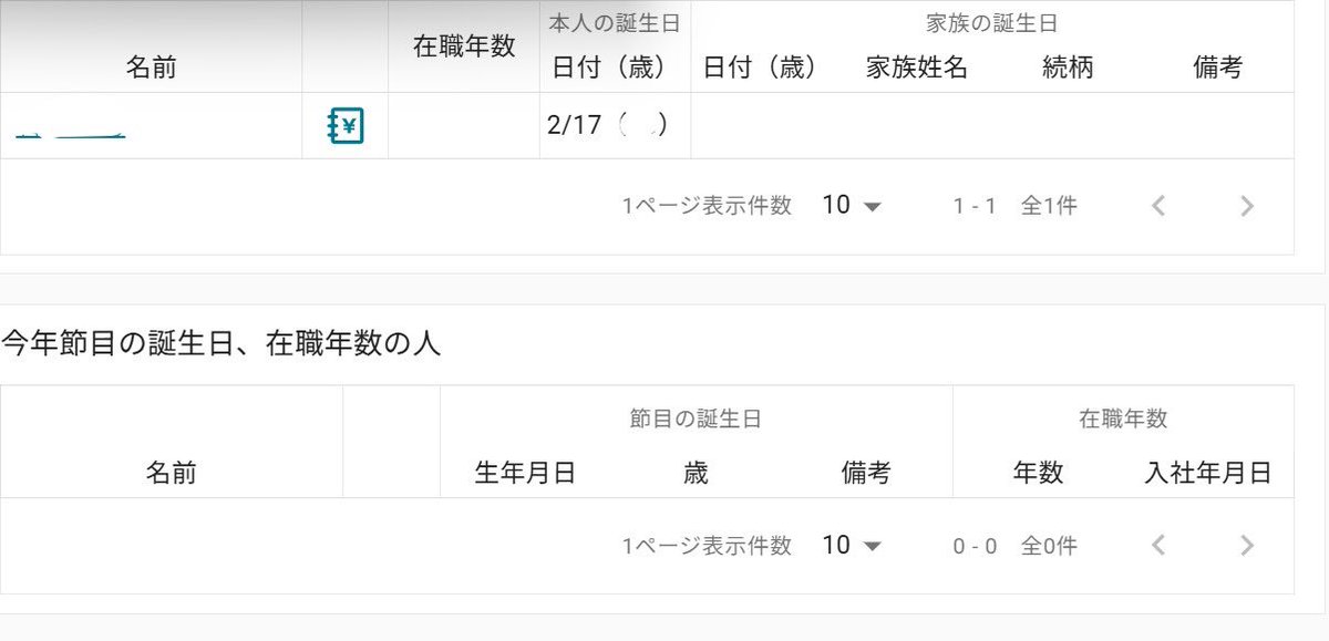 フォロー！
なに！
この素敵な画面は！！

もともと台帳にもあったけど！！家族まではわからなかったよーな

今発見したよ！！

家族の誕生日もわかるのいいね！