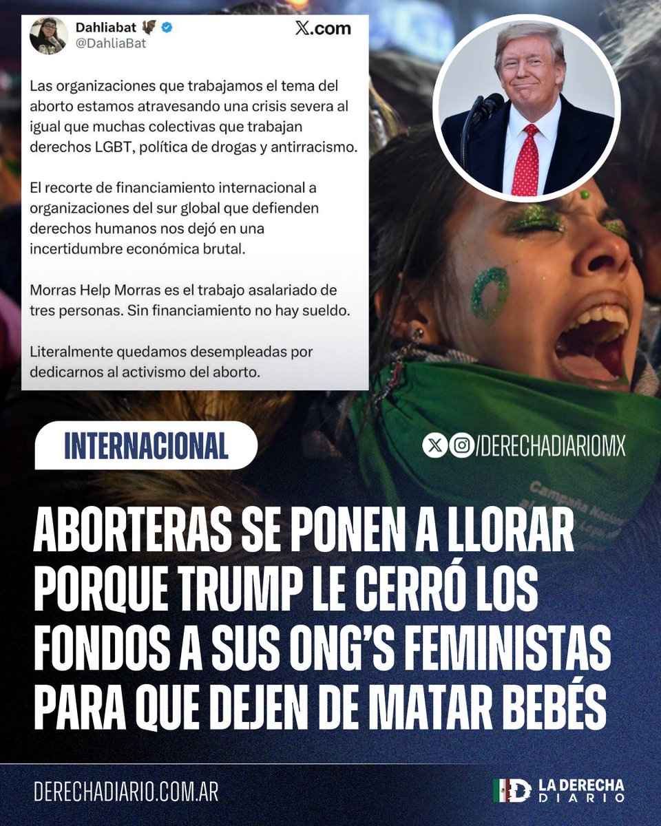 🇲🇽🇺🇸 | EXCELENTE: Una feminista abortera se puso a llorar porque el Presidente Trump le cerró todos los fondos del USAID a las ONG's progresistas para que dejen de masacrar bebes y sexualizar a los niños.