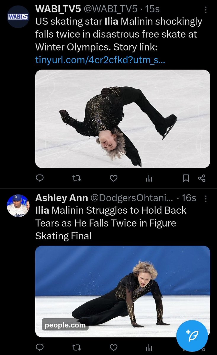 เช้านี้ทั่วโลกกำลังช็อคมากเพราะ Ilia Malinin ตัวเก็งเหรียญทองโอลิมปิกสเก็ตน้ำแข็งประเภทชายเดี่ยวจากสหรัฐ ลื่นล้มระเนระนาดตกไปอยู่อันดับ 8 พลาดเหรียญรางวัลไปอย่างน่าเสียดายท่ามกลางความงงงวยของเพื่อนนักกีฬาคนอื่น เพราะปกติแล้วเขาไม่ล้มเลย และหลายปีที่ผ่านมากวาดเหรียญทองมาทุกสนาม 😭