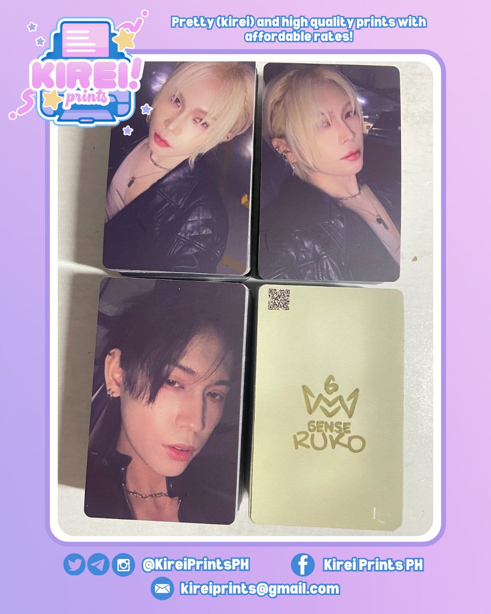 ୨୧ #PrintsbyKirei ⋆౨ৎ˚⟡˖ ࣪ ౨ৎ˚
Pricelist: tinyurl.com/KireiPrintsPri…

Photocard (plain matte)

🏷️lf printing services hand banner photocard polaroid cupsleeve events postcard filmstrip photostrip heart button pin kpop anime ppop