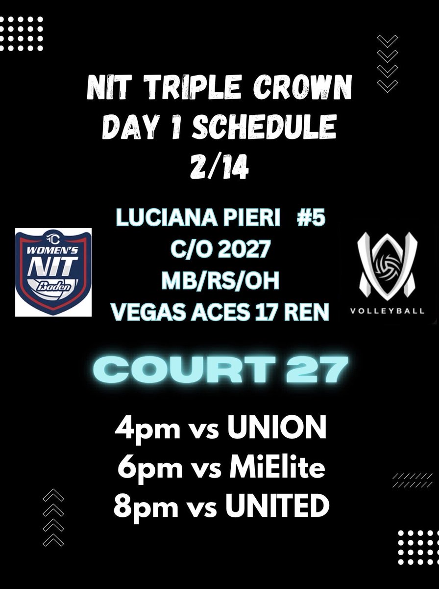 lucianapieri_vb's tweet photo. @FAUVolleyball @TCVolleyball Can’t wait to compete with the best! Hope to see you there! https://t.co/8V320MeJHY
