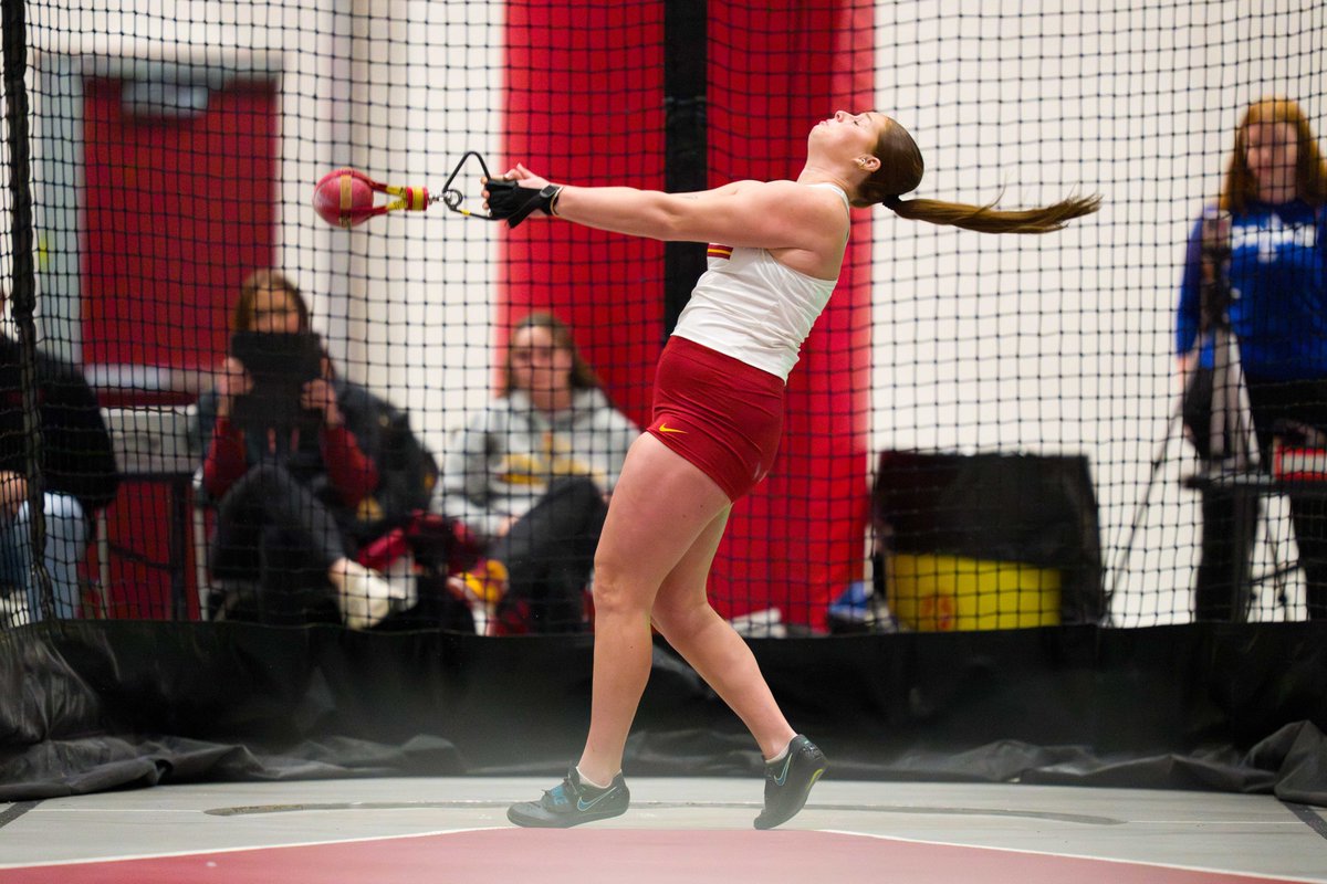 CycloneTrackXC's tweet image. No. 2 in ISU history.

Candra King moves up from No. 5 to No. 2 in program history with a weight throw mark of 67-8 (20.62m)!

#CycloneSZN