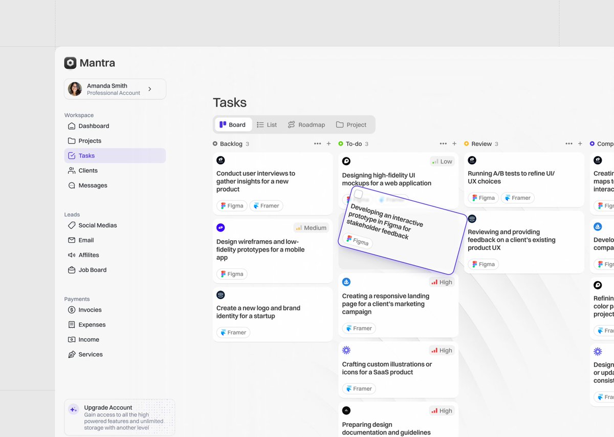 Creatives tasks management project ive bee nworking on intermittently