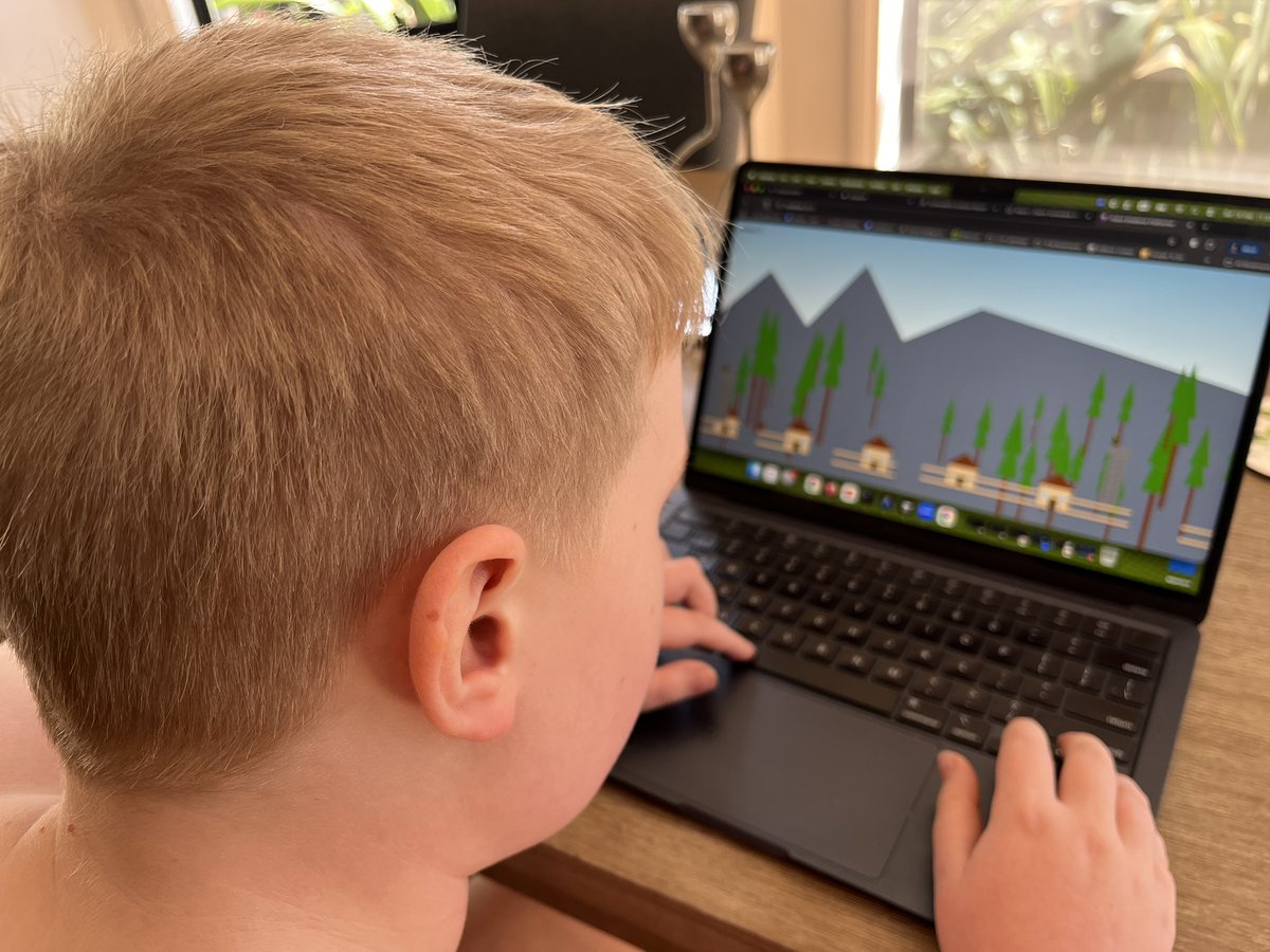 Teaching my 10 year old autistic son how to vibe code his own 2d platform game - it’s a robot game based in medieval britain! 

basic game running within 10 minutes