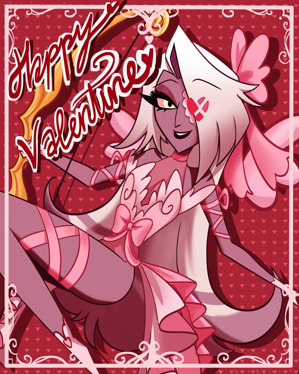 nyriia_'s tweet photo. Happy valentines day ❤️🫶!!
#ValentinesDay #HazbinHotel #vaggie https://t.co/7yh4CIb41a