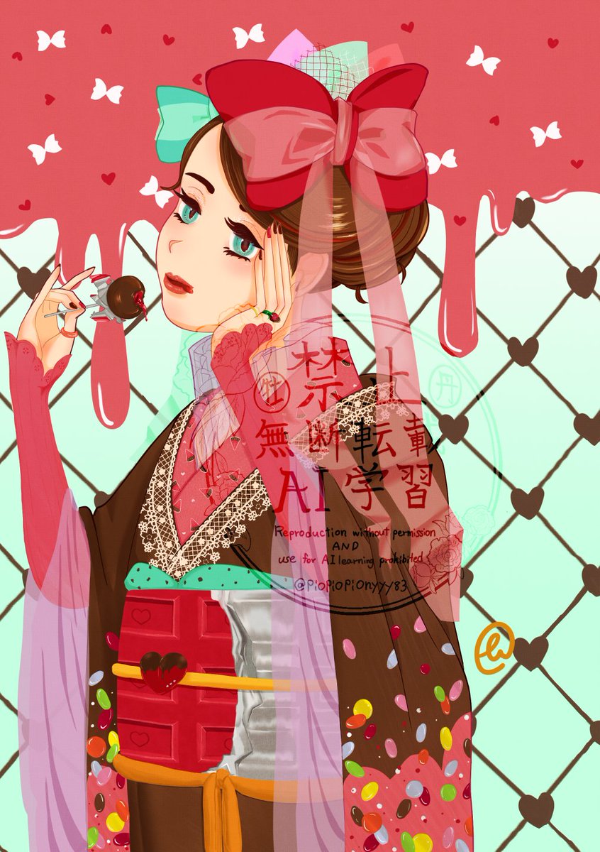 piopiopionyyy83's tweet photo. 【創作】ちよこれいと・がぁる
すぅぃーとな一日を、すごしませう。
#Illusutration #OC #創作 #ValentinDay #着物女子 https://t.co/CGqPwlYgKx
