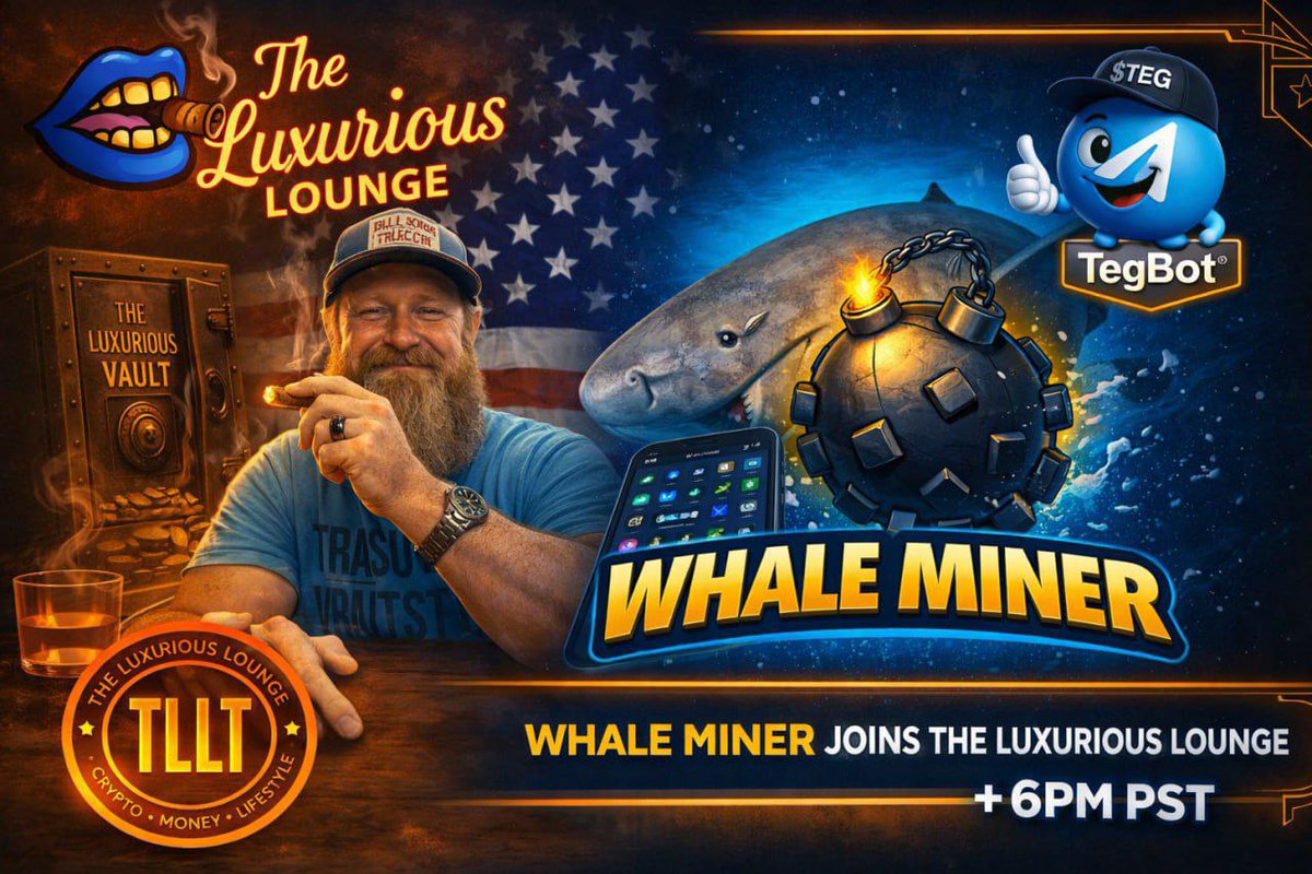 Today bullish livestream is with our friends from the <a href="/TheLuxxLounge/">The Luxurious Lounge</a> 🥂

youtube.com/live/S4FcqKzt1…

Let’s build. 🐋🚀