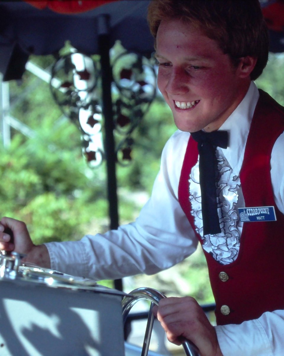 cedarpoint's tweet photo. You know you loved our 80s-90s wardrobe. 😎 We're heading in to our #hiringweek next week and thought we might share #FlashbackFriday pics of associates from days gone by.

Let's see how far back we can go in the comments section - what year did you work at the park? https://t.co/KNGJp51qvM