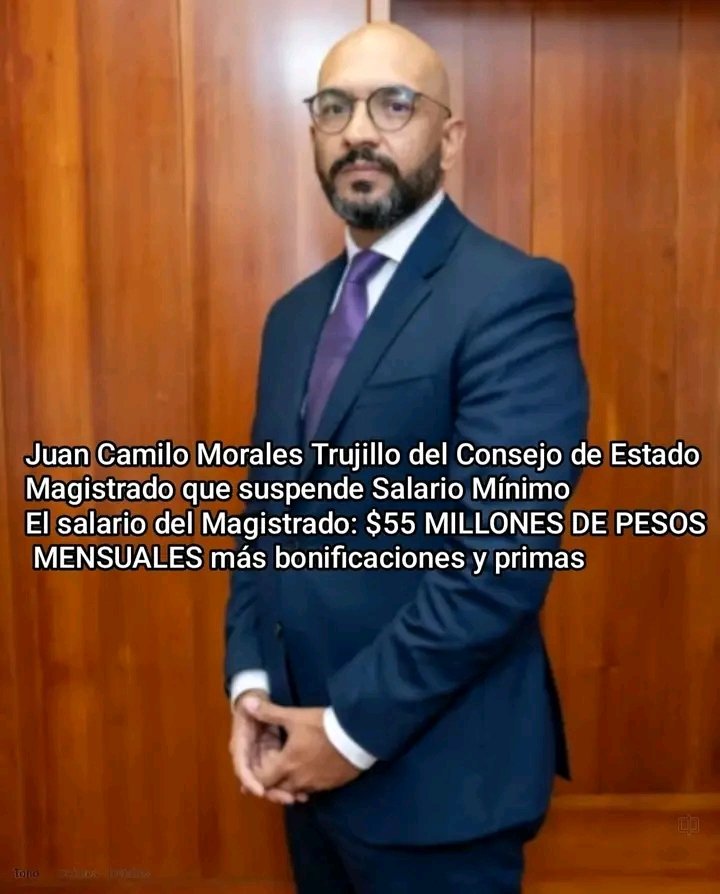 Todo para los ricos y migajas para los pobres.
55 millones de sueldo para los Magistrados, más bonificaciones y primas y una miseria para el obrero que le produce los bienes y servicios con los cuales se dan la gran vida.
Colombia es un país desigual, gracias a los fachos.