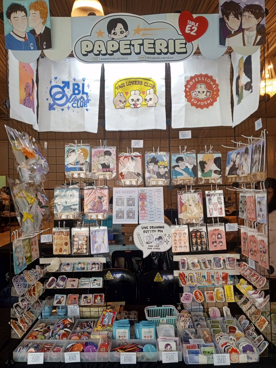 Papet3rie's tweet photo. Happy Valentines Day 💘
Let's celebrate love. Drop by our booth (E2) for new bl and yaoi items.

Boys Club: A Celebration of Gay Love
📅February 14, 2026
📌Centris Elements, Quezon City
🕙10am to 10pm
🎟Entrance fee is only 100!

#patronofthearts #bl #yaoi https://t.co/kqC4KfZIhX