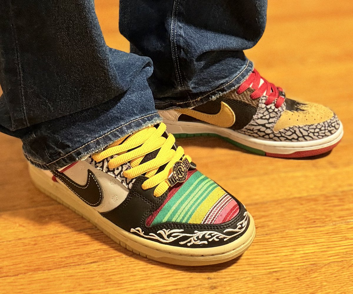 wilcocarla's tweet image. #kotd Day 13 of @JerLisa_Nicole’s #BHMKOTD5! 🥳 I have a lot of favorite pairs, but I have to say these are my best, not only because they’re BADASS but also because they were a gift from a secret society known as “The Sneaker Illuminati.” 🥹🙏🏼😉 Nike Dunk Low ‘What The Paul.’ 🥰