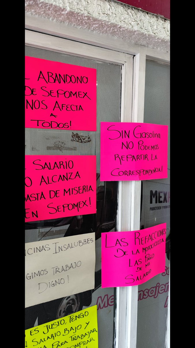 Trabajadores de Correos de México sin gasolina para poder realizar despachos...
Pero para Cuba si hay combustible, verdad, <a href="/Claudiashein/">Claudia Sheinbaum Pardo</a> ? 
💃🦎 de 💩!