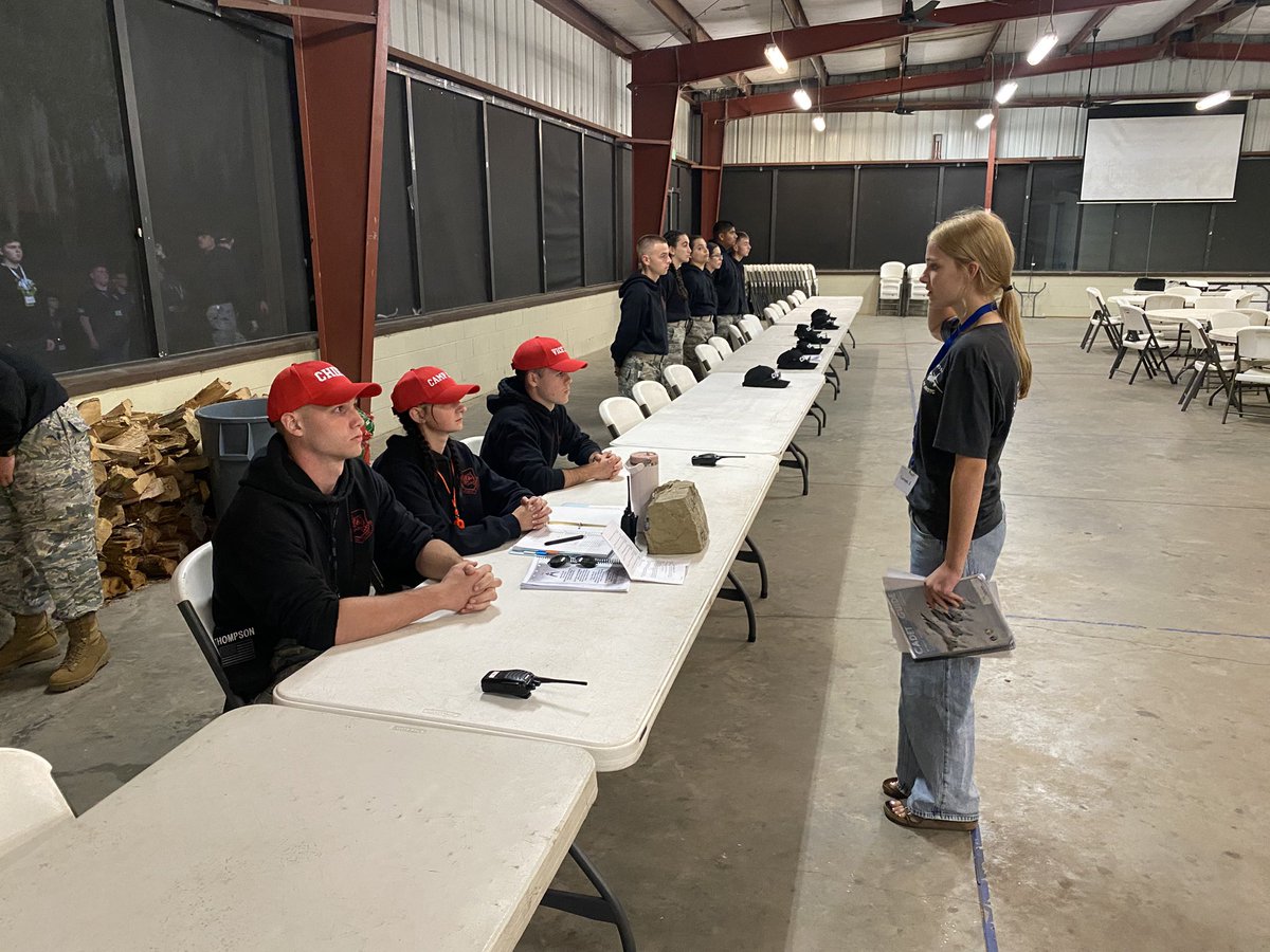 FHS_AFJROTC's tweet photo. Mini Leadership School day 1:  the first-year cadets are formed into flights and are eating the best spaghetti dinner ever.  The weekend will be filled with classes including archery, land navigation, and team building.  We’ll post a few times a day, so stay tuned! https://t.co/FiHkuu58hp