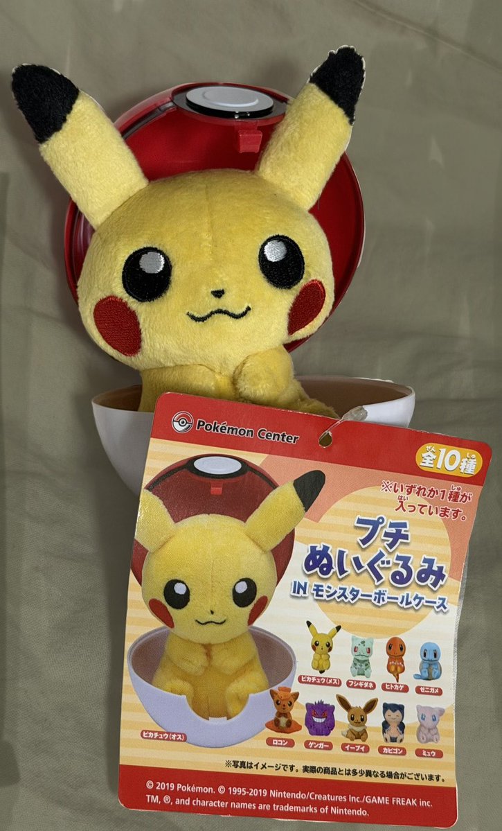ポケモン 交換】ポケモンセンター プチぬいぐるみ in モンスターボール