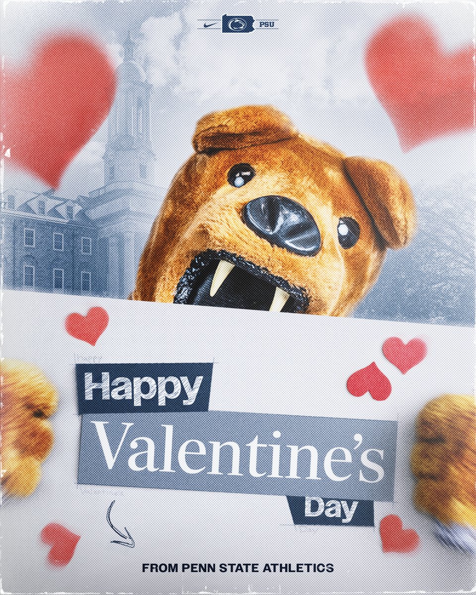 Happy Valentine's Day from Penn State Athletics! 🩷🦁

#WeAre