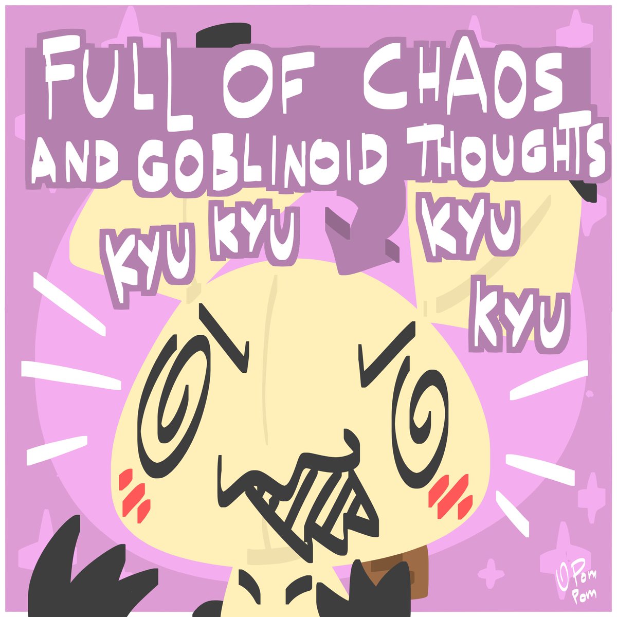 Mimikyu gremlin mode: on! 👹✨ 

#fanart #Pokemon #mimikyu