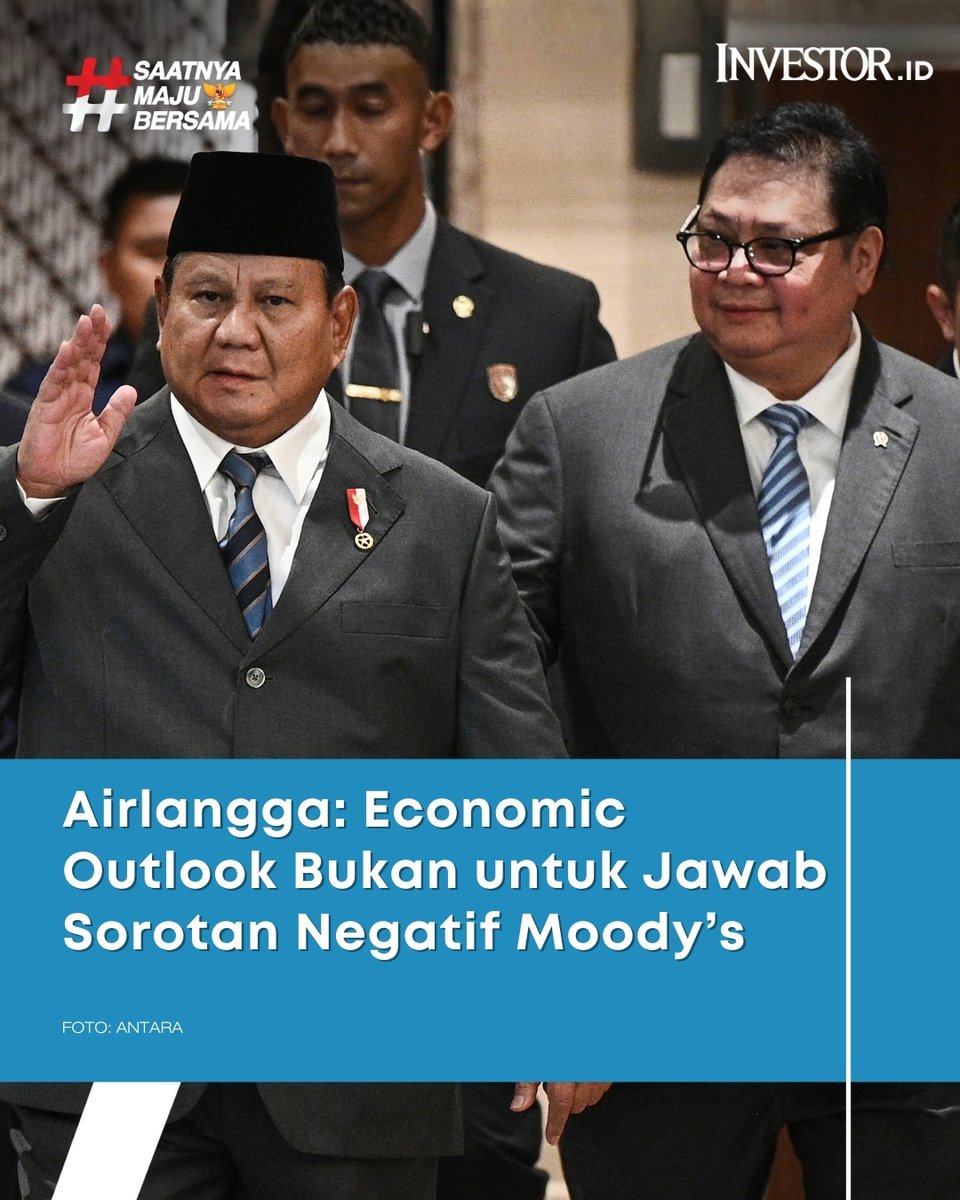 InvestorID's tweet image. Airlangga memaparkan rasio fundamental ekonomi Indonesia yang solid sebagai jawaban diplomatis atas keraguan pasar. 

Baca investor.id dan unduh aplikasi Investor Daily di iOS dan App Store!

#IndonesiaEconomicOutlook #Moodys #SaatnyaMajuBersama #InvestorDaily