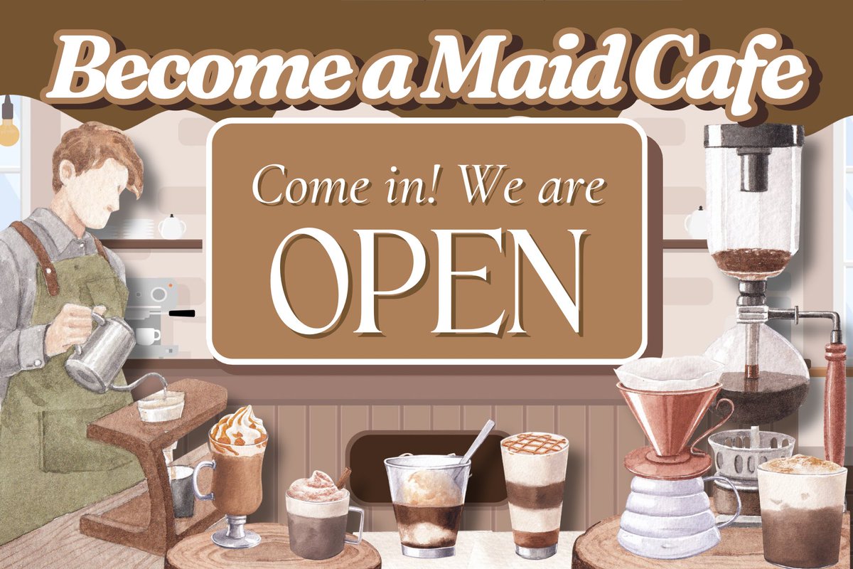 ⠀
⠀⠀*◞🍮 จู่ ๆ ก็กลายเป็นเมดในคาเฟ่ไปซะแล้ว =͟͟͞͞♡

⠀⠀⠀⠀Become a Maid Cafe ☕️ เป็นคาเฟ่ที่ลูกค้าจะได้รับบทเป็นคุณเมดเพื่อบริการพนักงานของทางร้าน🖐🏻 ꒱ ✿

⠀⠀⠀⠀ꔛ เมนชั่นแท็ก @ พนักงานที่ต้องการไปบริการในเมนชั่นนี้ได้เลย ꔛ

ෆ

[ รายละเอียดอื่น ๆ อยู่ด้านล่างนี้ ]