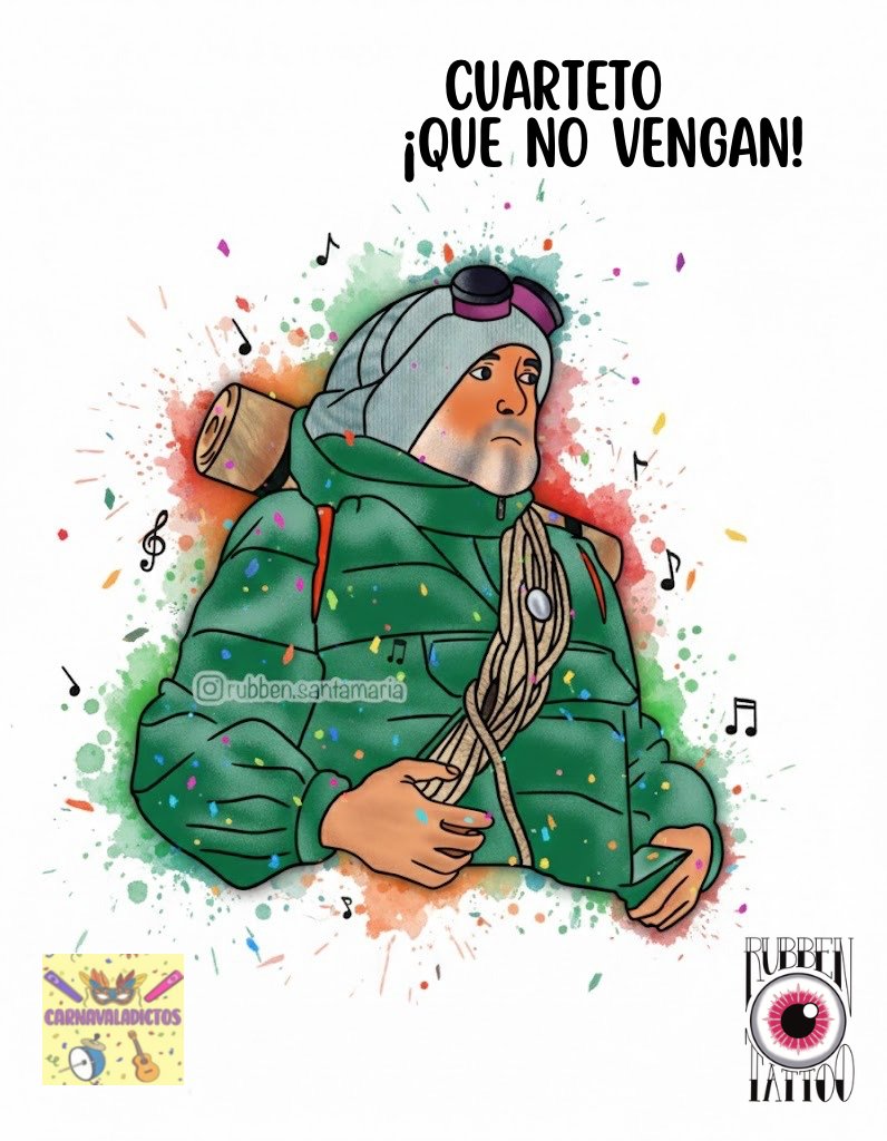 Cuarteto ¡Que no vengan!
<a href="/gagodecadi/">🏳️‍🌈Ángel Gago 🏳️‍🌈✊🏻🇵🇸✊🏻</a>

📸 Fotos y video 📽️ de la actuación de hoy #Coac2026Final

carnavaladictos.es/adultos/que-no…