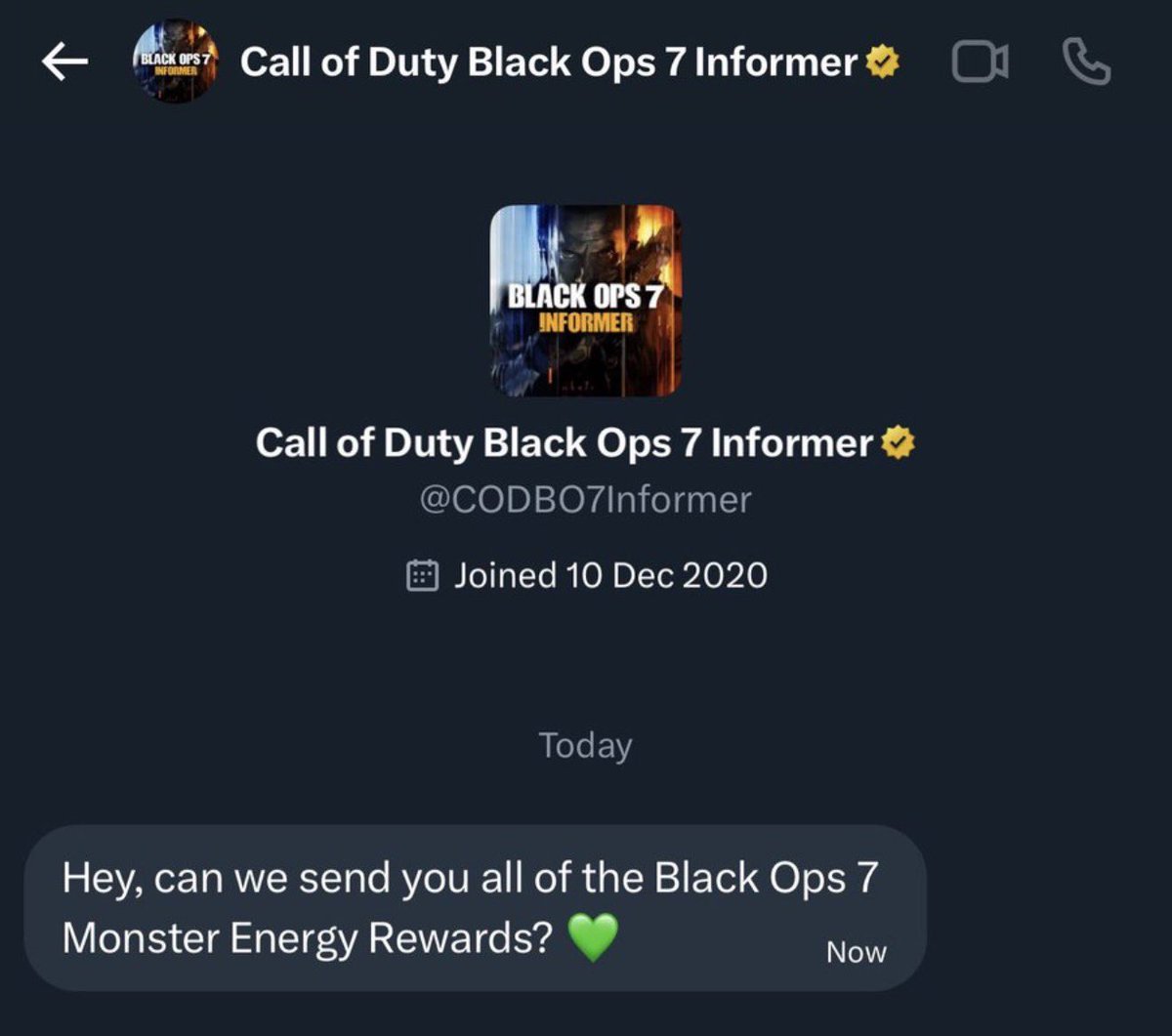 Call of Duty Black Ops 7 Informer tweet media