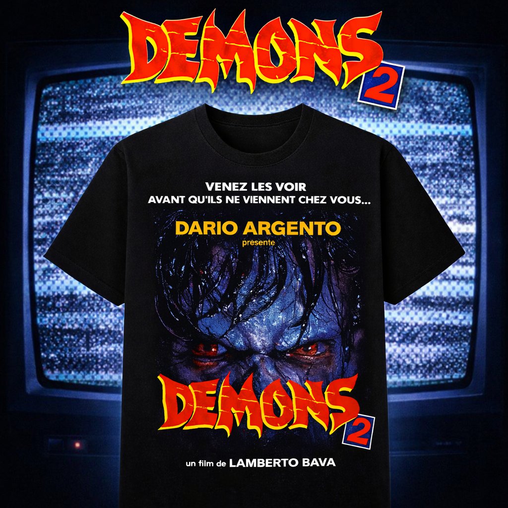 NEW DEMONS 2 "FRENCH POSTER" T-SHIRT! - atomageindustries.com/zh-cn/collecti…