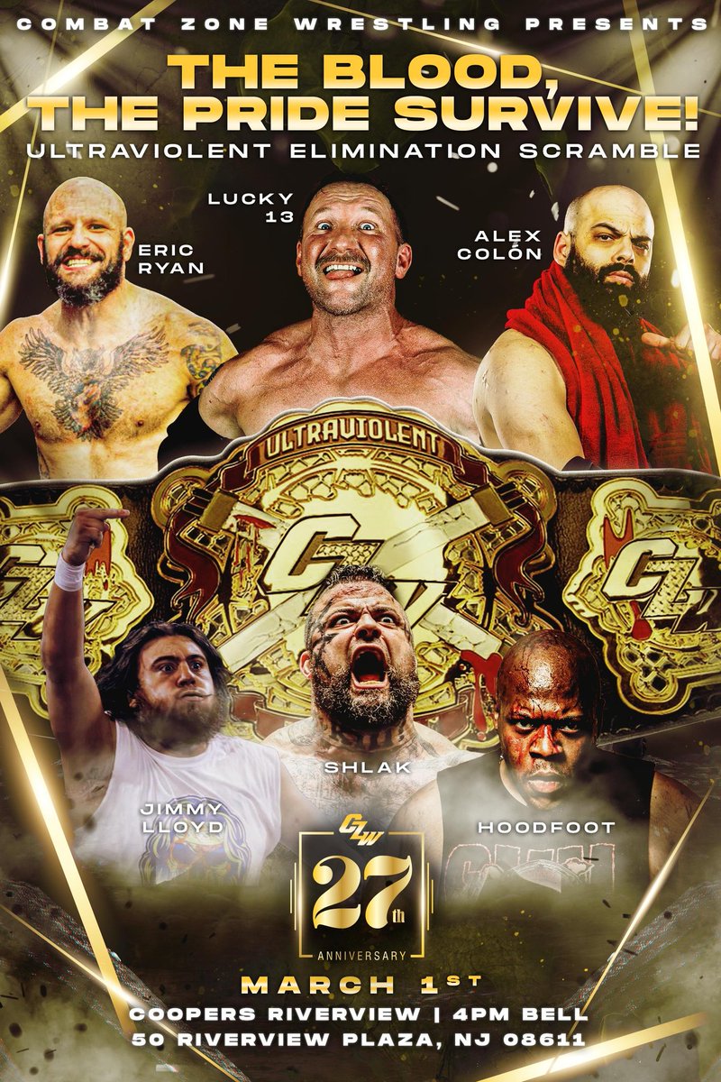 On March 1st the CZW Ultraviolent Championship will be up for