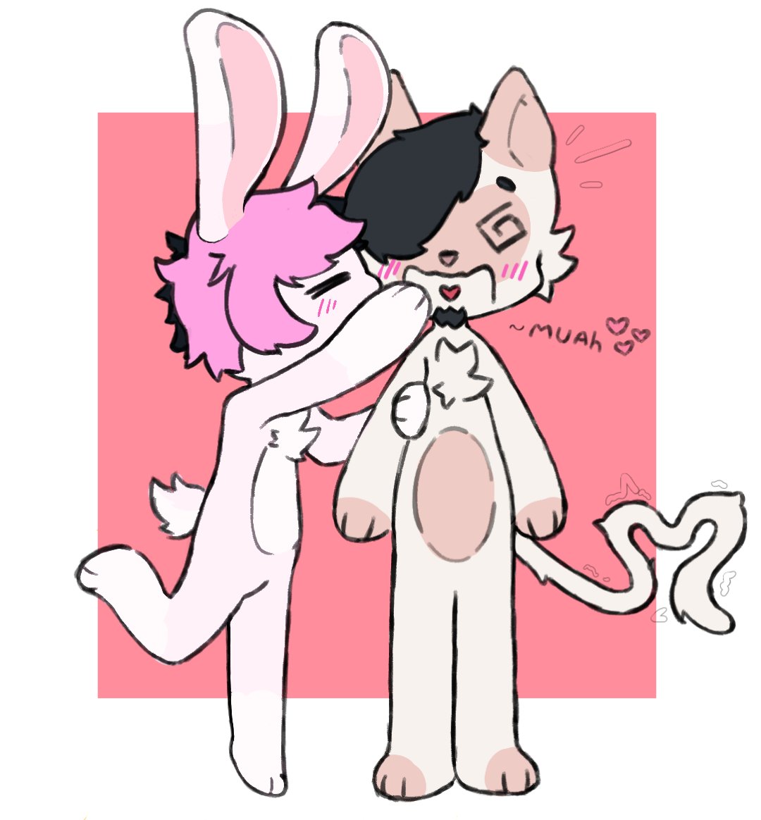 Ni_Nickoso's tweet photo. Getting smooched by my girl ♡

Made by: @EepyNikko https://t.co/P1E6DEUHyu