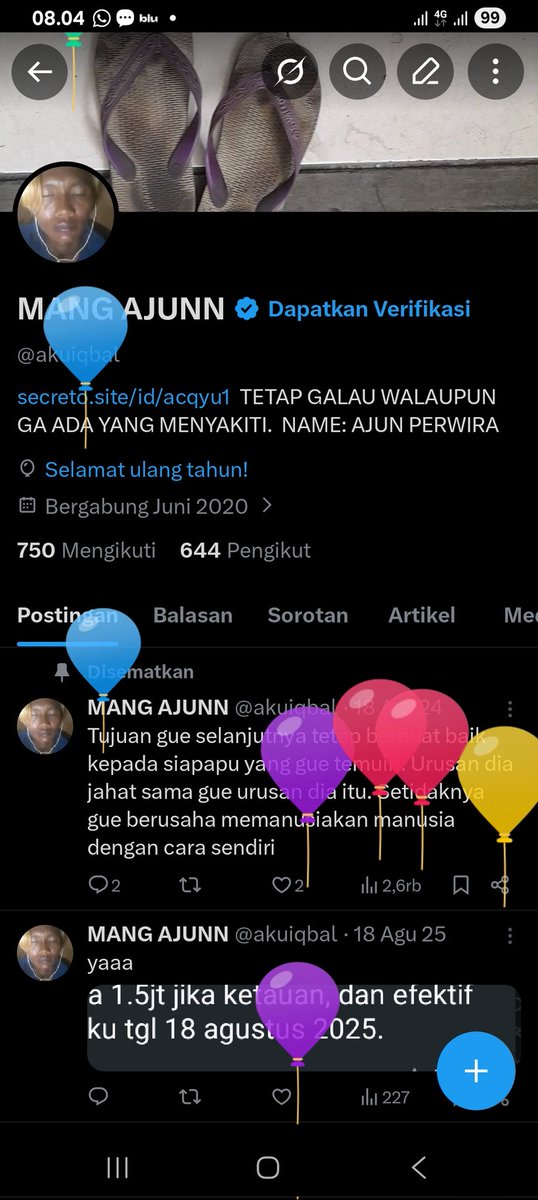 akuiqbal's tweet photo. Jualan balon taun ini ga seru demi apapaun. https://t.co/3G5r08xlFR