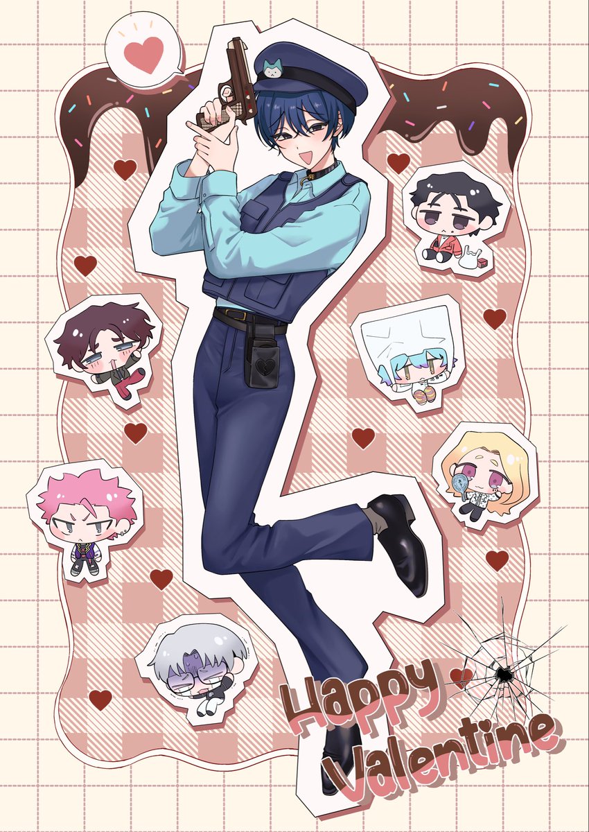 バレンタイン巡査🍫💚