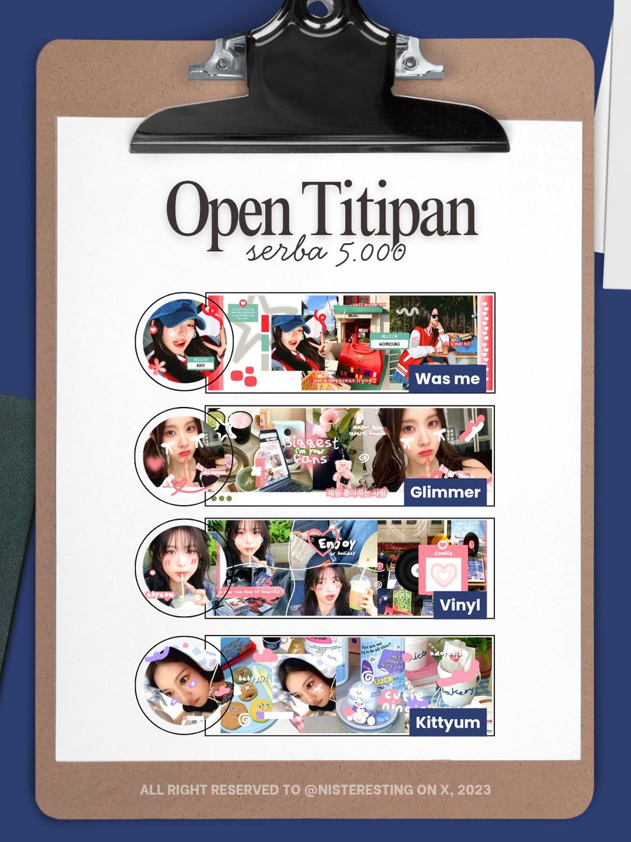 Any interactions are appreciated!

Dalam rangka hari kasih sayang dan hari-hari baik selanjutnya, aku buka open titipan layout (optip) dengan harga spesial serba 5k ✨🍫
Berlaku 14 – 20 Februari aja. Yuk jajan selagi promo masih ada! 🤍

#zonauang #zonajajan #zonaba